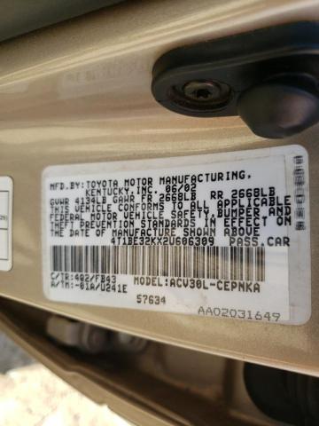 Photo 10 from auction – 2002 TOYOTA CAMRY LE with VIN 4T1BE32KX2U606309