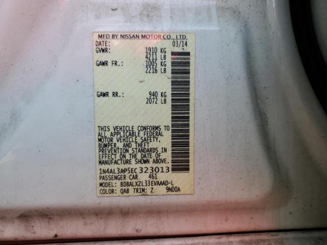 Photo 10 from auction – 2014 NISSAN ALTIMA 2.5 with VIN 1N4AL3AP5EC323013