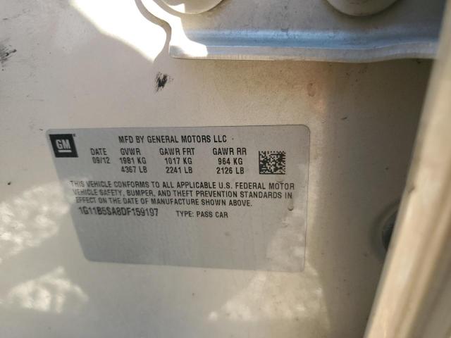 Photo 10 from auction – 2013 CHEVROLET MALIBU LS with VIN 1G11B5SA8DF159197