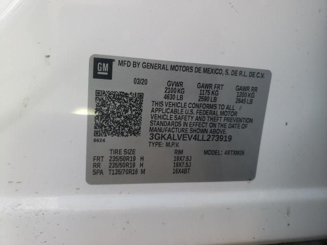 Photo 10 from auction – 2020 GMC TERRAIN SL with VIN 3GKALVEV4LL273919