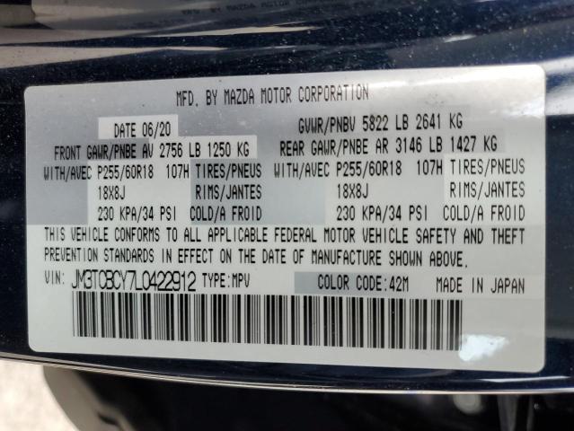 Photo 10 from auction – 2020 MAZDA CX-9 TOURI with VIN JM3TCBCY7L0422912