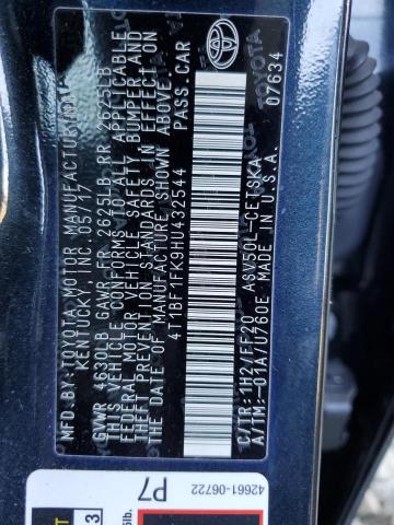 Photo 10 from auction – 2017 TOYOTA CAMRY LE with VIN 4T1BF1FK9HU432544