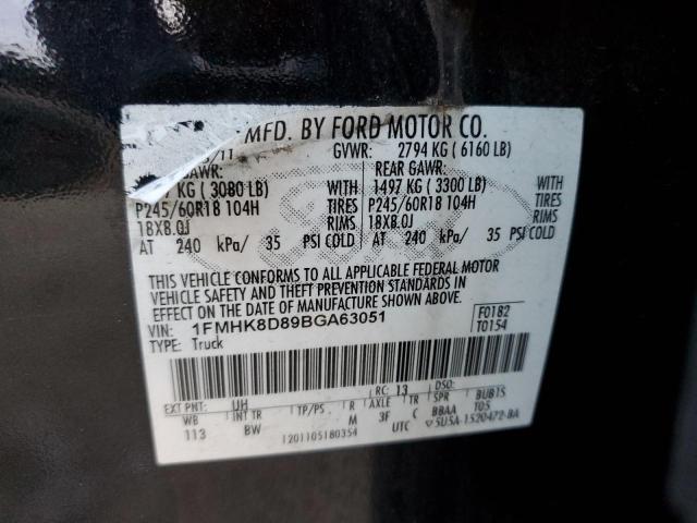 Photo 10 from auction – 2011 FORD EXPLORER X with VIN 1FMHK8D89BGA63051