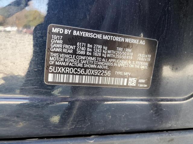 Photo 10 from auction – 2018 BMW X5 XDRIVE3 with VIN 5UXKR0C56J0X92256