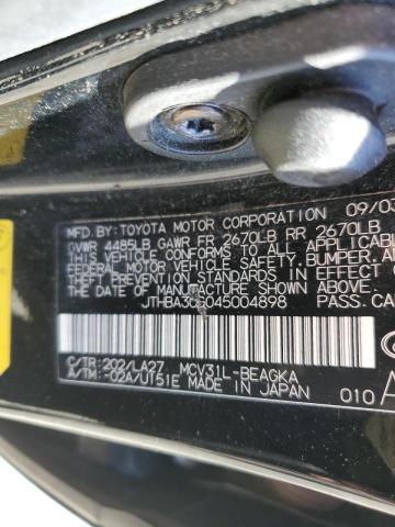 Photo 10 from auction – 2004 LEXUS ES 330 with VIN JTHBA30G045004898