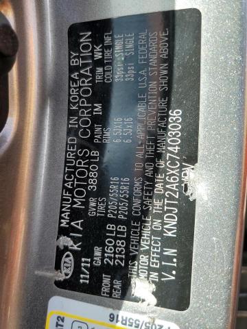 Foto 10 de la subasta – 2012 KIA SOUL + con VIN KNDJT2A6XC7403036
