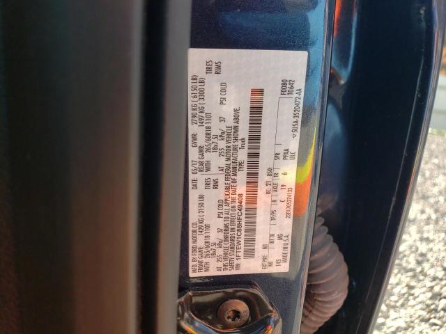 Photo 10 from auction – 2017 FORD F150 SUPER with VIN 1FTEW1C88HFC49408