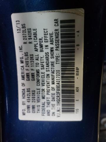 Photo 10 from auction – 2014 HONDA ACCORD EXL with VIN 1HGCR3F89EA017030
