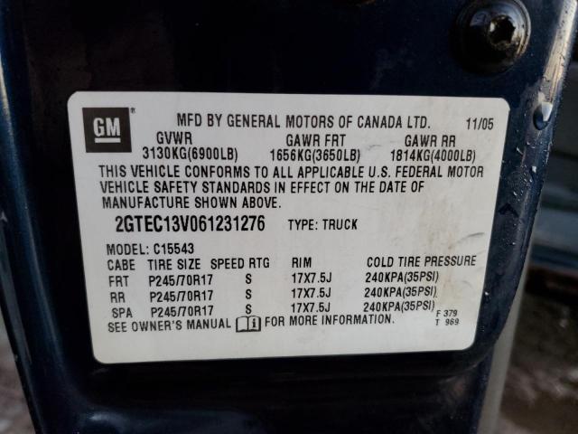 Photo 10 from auction – 2006 GMC NEW SIERRA with VIN 2GTEC13V061231276