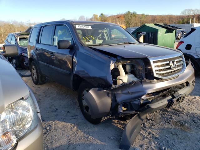 HONDA PILOT LX 2014 with VIN 5FNYF4H25EB011373 - Photo from auction