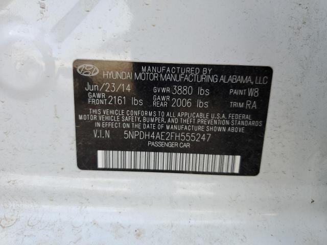 Photo 10 from auction – 2015 HYUNDAI ELANTRA SE with VIN 5NPDH4AE2FH555247