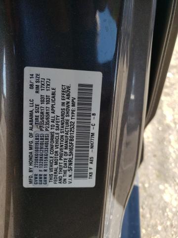 Photo 10 from auction – 2015 HONDA ODYSSEY EX with VIN 5FNRL5H65FB012532