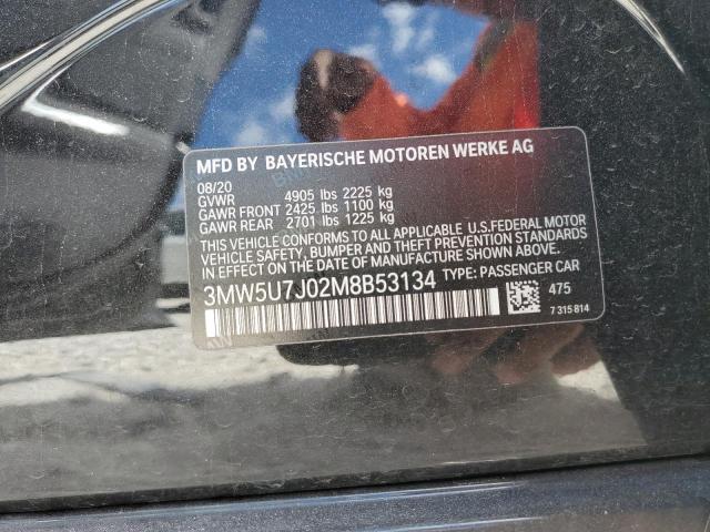 Photo 10 from auction – 2021 BMW M340I with VIN 3MW5U7J02M8B53134