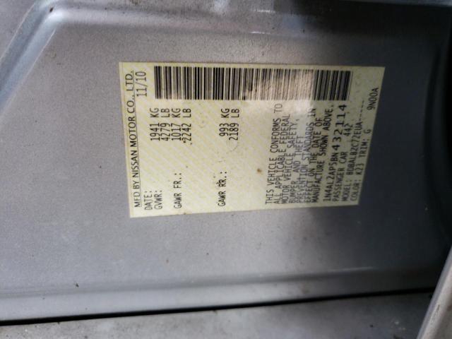 Photo 10 from auction – 2011 NISSAN ALTIMA BAS with VIN 1N4AL2AP5BN432114
