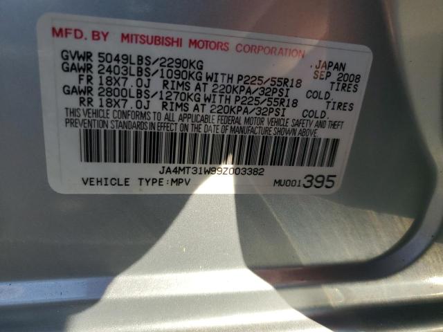 Photo 10 from auction – 2009 MITSUBISHI OUTLANDER with VIN JA4MT31W99Z003382