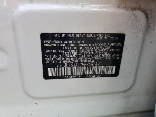 Photo 10 from auction – 2017 SUBARU FORESTER 2 with VIN JF2SJAEC6HH491493