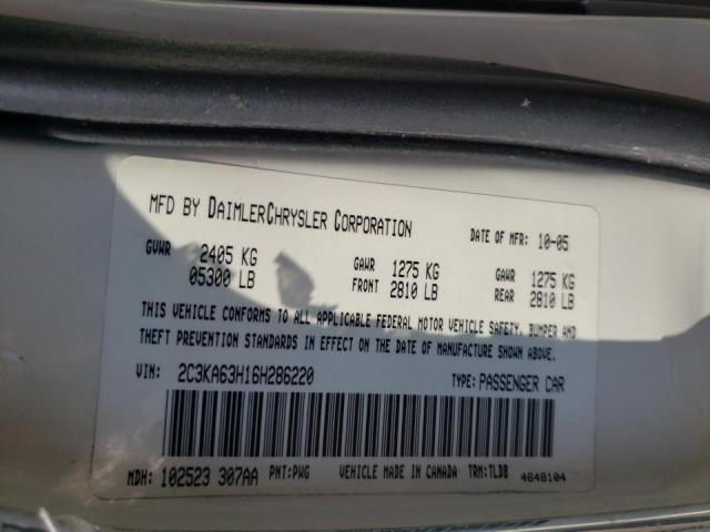 Photo 10 from auction – 2006 CHRYSLER 300C with VIN 2C3KA63H16H286220