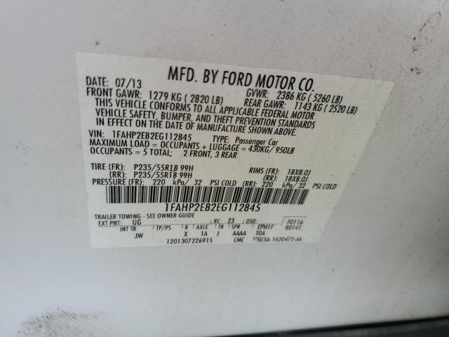 Photo 10 from auction – 2014 FORD TAURUS SEL with VIN 1FAHP2E82EG112845