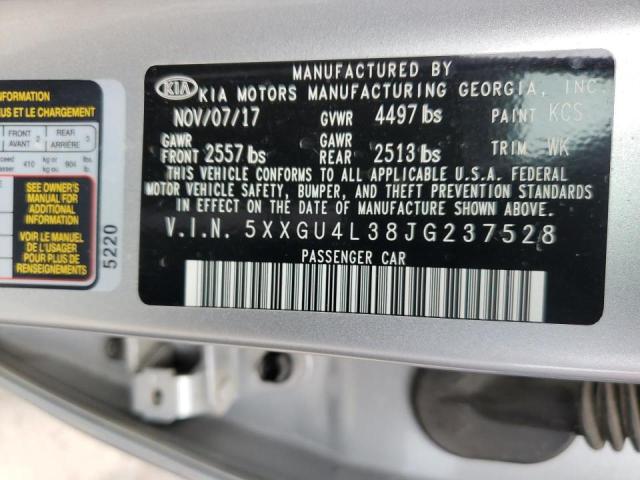 Photo 10 from auction – 2018 KIA OPTIMA EX with VIN 5XXGU4L38JG237528