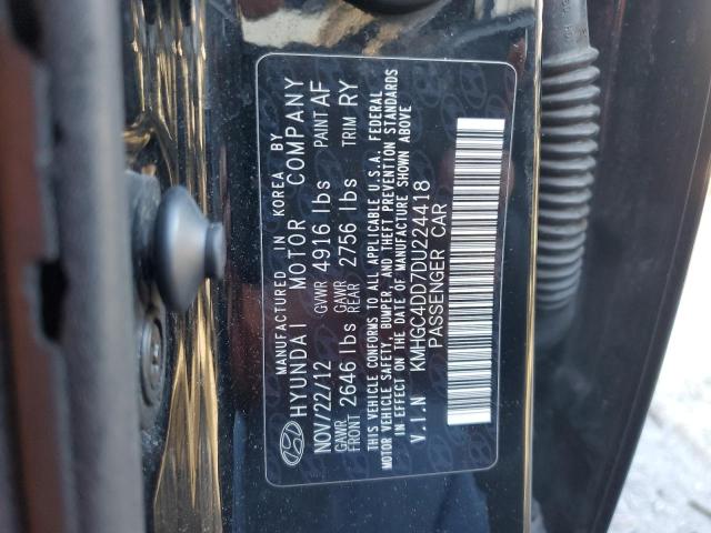Photo 10 from auction – 2013 HYUNDAI GENESIS 3. with VIN KMHGC4DD7DU224418