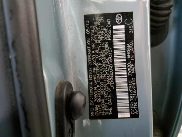 Photo 10 from auction – 2013 TOYOTA PRIUS with VIN JTDKN3DU9D1693157