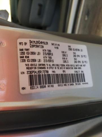 Photo 10 from auction – 2005 CHRYSLER TOWN & COU with VIN 2C8GP54L05R172780