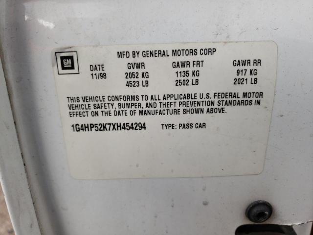Photo 10 from auction – 1999 BUICK LESABRE CU with VIN 1G4HP52K7XH454294