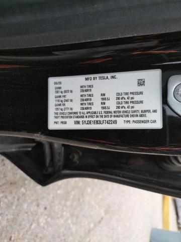 Photo 10 from auction – 2020 TESLA MODEL 3 with VIN 5YJ3E1EB3LF742249