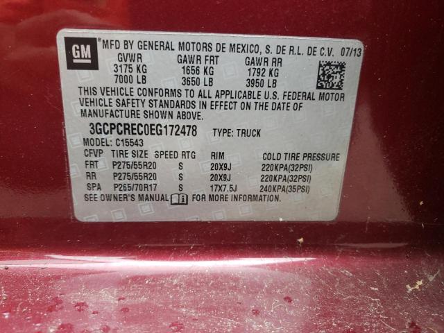 Photo 10 from auction – 2014 CHEVROLET SILVERADO with VIN 3GCPCREC0EG172478