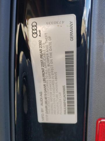 Photo 10 from auction – 2018 AUDI A4 PREMIUM with VIN WAULMAF40JA099865