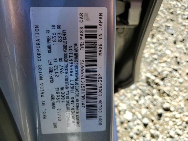 Photo 10 from auction – 2012 MAZDA 3 I with VIN JM1BL1UG1C1599972