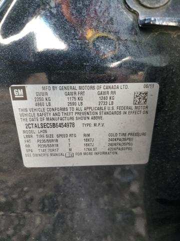 Photo 10 from auction – 2011 GMC TERRAIN SL with VIN 2CTALSEC5B6454978