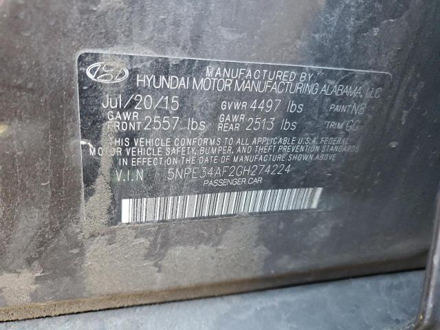 Photo 10 from auction – 2016 HYUNDAI SONATA SPO with VIN 5NPE34AF2GH274224
