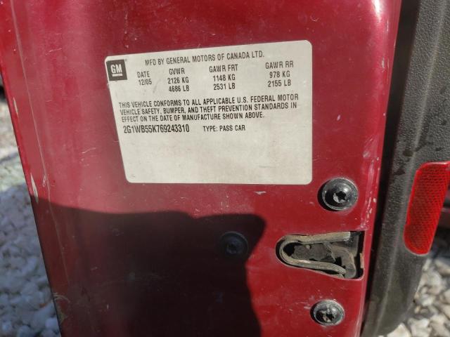 Photo 10 from auction – 2006 CHEVROLET IMPALA LS with VIN 2G1WB55K769243310