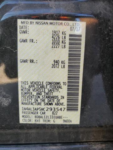 Photo 10 from auction – 2017 NISSAN ALTIMA 2.5 with VIN 1N4AL3AP5HC293547