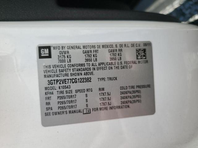 Photo 10 from auction – 2012 GMC SIERRA K15 with VIN 3GTP2VE77CG122382