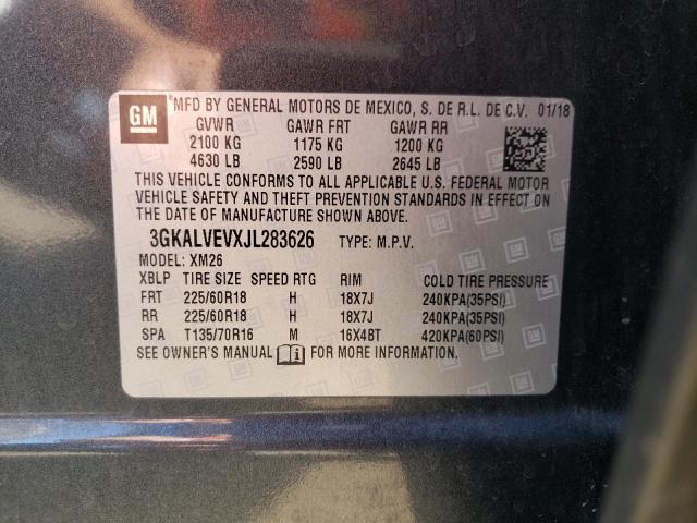 Photo 10 from auction – 2018 GMC TERRAIN SL with VIN 3GKALVEVXJL283626