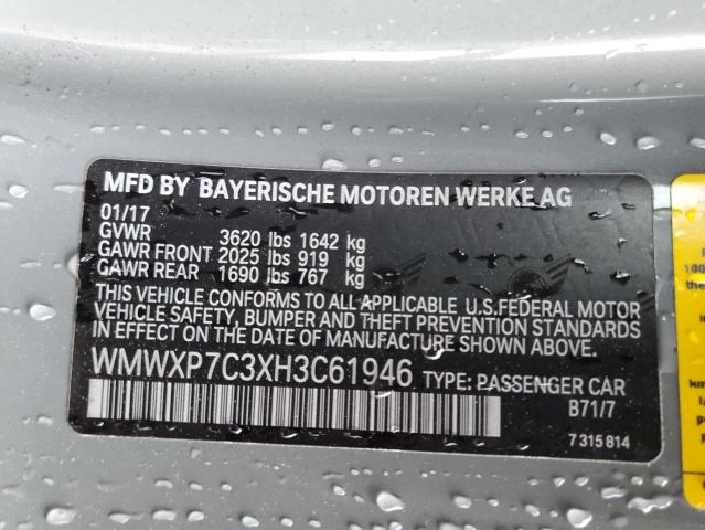 Photo 10 from auction – 2017 MINI COOPER S with VIN WMWXP7C3XH3C61946