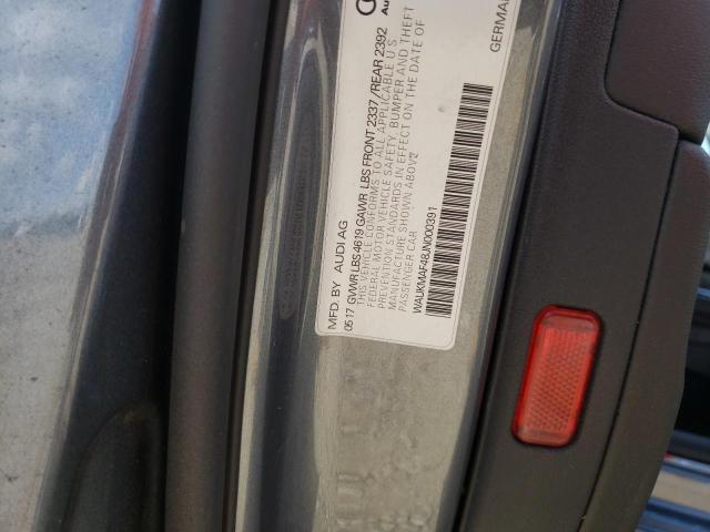 Photo 10 from auction – 2018 AUDI A4 PREMIUM with VIN WAUKMAF48JN000391
