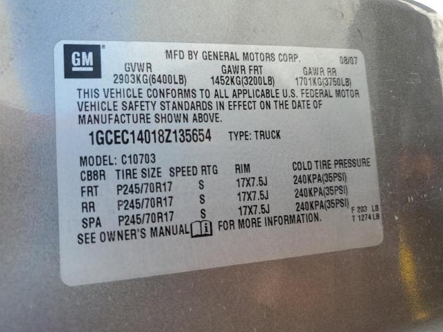 Photo 10 from auction – 2008 CHEVROLET SILVERADO with VIN 1GCEC14018Z135654