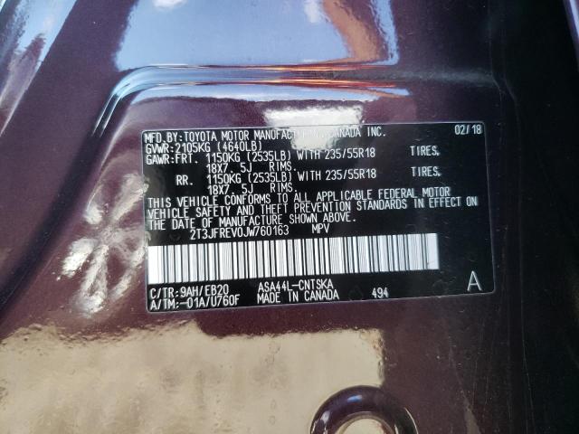 Photo 10 from auction – 2018 TOYOTA RAV4 SE with VIN 2T3JFREV0JW760163