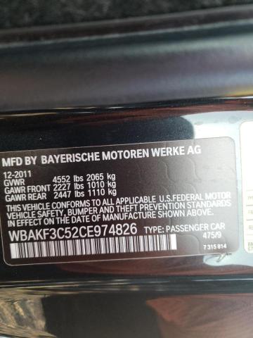 Photo 10 from auction – 2012 BMW 328 XI with VIN WBAKF3C52CE974826