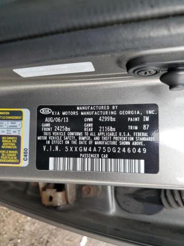 Photo 10 from auction – 2013 KIA OPTIMA LX with VIN 5XXGM4A75DG246049