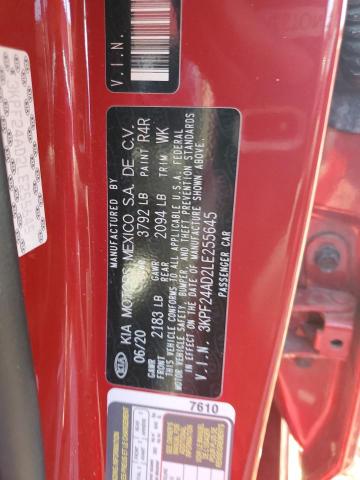 Photo 10 from auction – 2020 KIA FORTE FE with VIN 3KPF24AD2LE255645