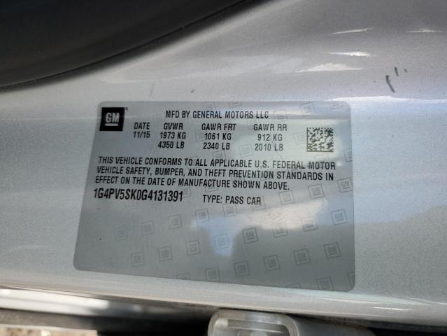 Photo 10 from auction – 2016 BUICK VERANO 1SV with VIN 1G4PV5SK0G4131391