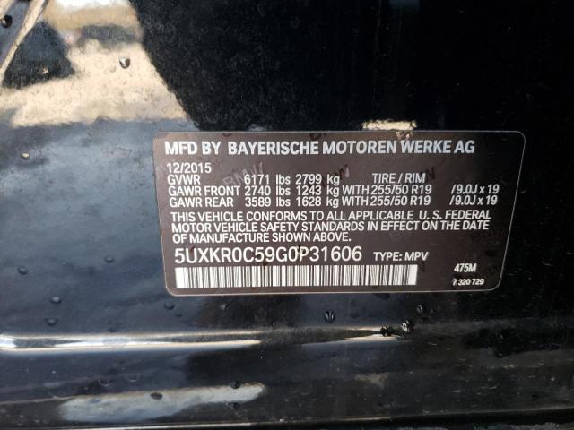 Photo 10 from auction – 2016 BMW X5 XDRIVE3 with VIN 5UXKR0C59G0P31606