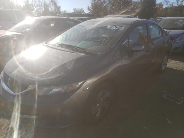 Photo 2 from auction – 2013 HONDA CIVIC LX with VIN 19XFB2F52DE291911
