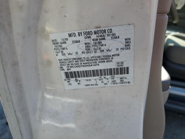 Photo 10 from auction – 2010 FORD ESCAPE with VIN 1FMCU0D79AKB41479