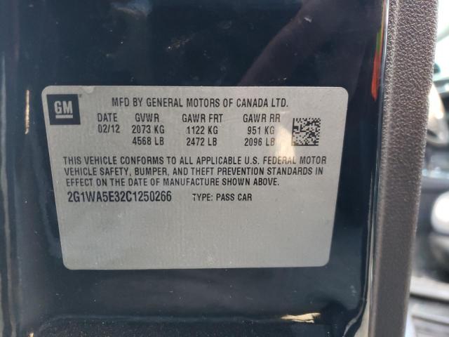 Photo 10 from auction – 2012 CHEVROLET IMPALA LS with VIN 2G1WA5E32C1250266