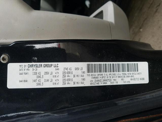 Photo 10 from auction – 2010 DODGE GRAND CARA with VIN 2D4RN3D13AR467520